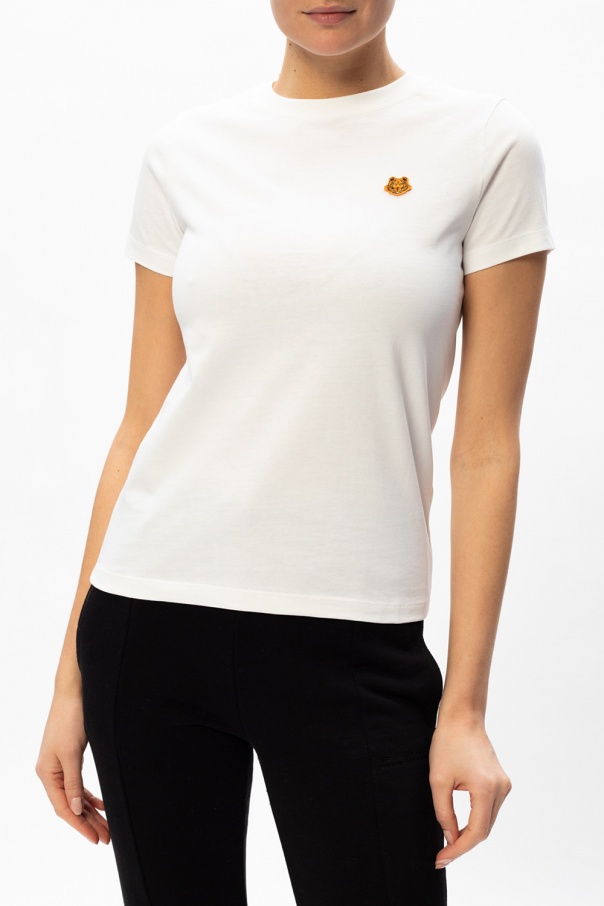 T - tie dye-print cotton sweatshirt Arancione